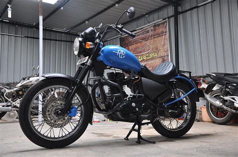 Royal Enfield Modified Modified Thunderbird Cerulean Blue By Eimor Royal Enfield Thunderbird