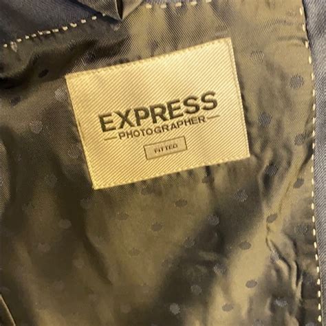 Express Suits And Blazers Navy Express Photographer Fitted Jacket