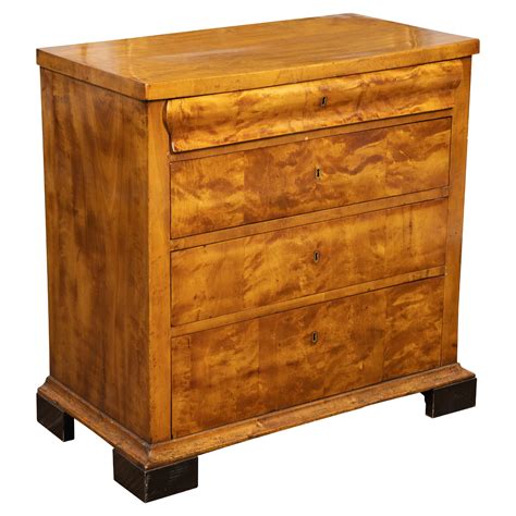 Commode Biedermeier Autrichienne Du Me Si Cle Avec Trois Tiroirs En