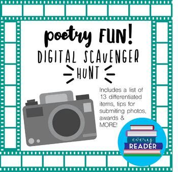 Poetry Fun Digital Scavenger Hunt By Every Reader TpT