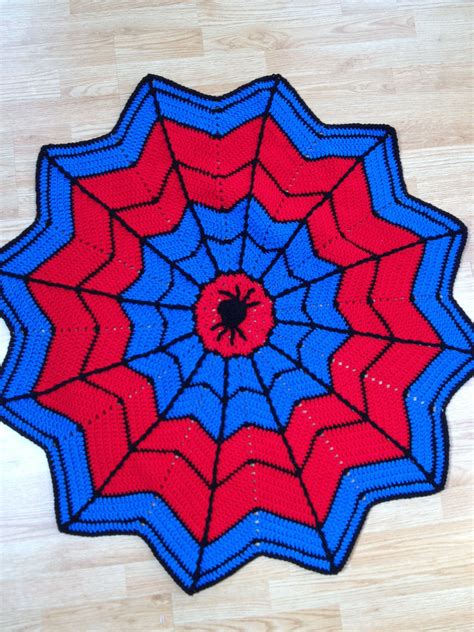 Spider Man Blanket I Made Of Them For My Grandsons Crochet Blanket