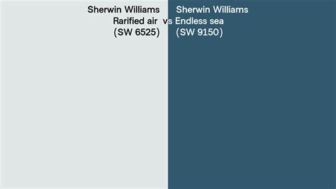 Sherwin Williams Rarified Air Vs Endless Sea Side By Side Comparison