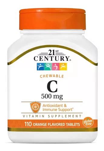 Vitamina C 500 Mg 110 Tabletas Masticables Sabor Naranja MercadoLibre