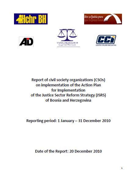 Annual Report Of Civil Society Organizations Justice Sector Reform