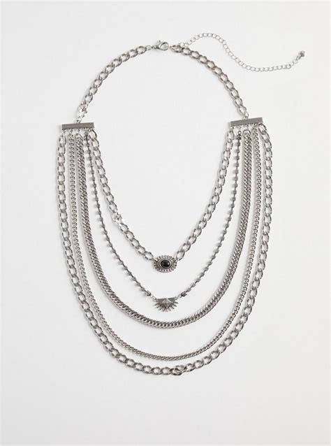 Plus Size Antique Layered Link Necklace Torrid