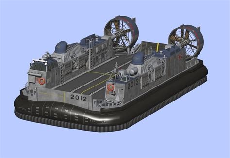 Japan Maritime Self-Defense Force Hovercraft LCAC 3D