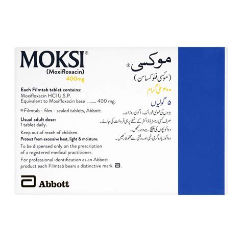 Order Abbott Moksi Tablet 400mg 5 Pack Online At Best Price In