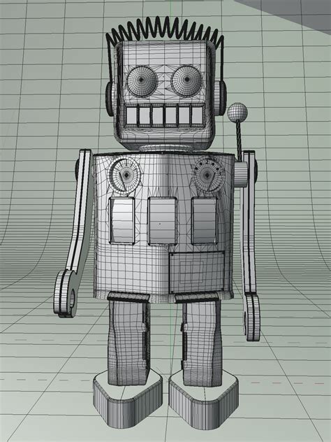 Robot Modelo D Ds Fbx C D Free D