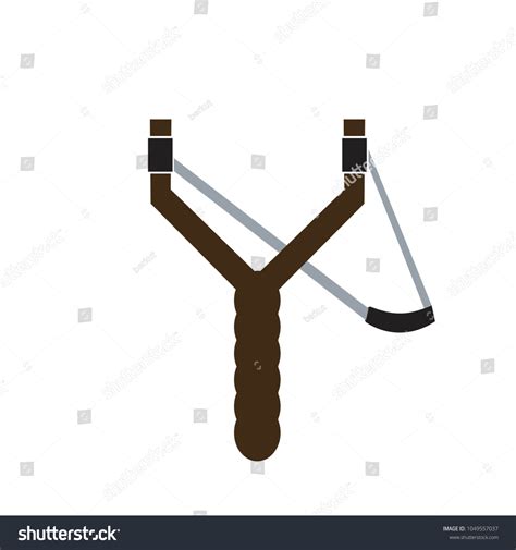 Slingshot Cartoon Vector Illustration Stock Vector (Royalty Free) 1049557037 | Shutterstock