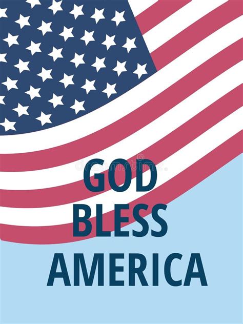 God Bless America Fourth July Stock Illustrations 171 God Bless