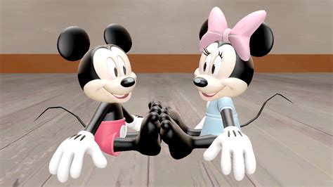 Mickey And Minnie Plays The Footsies Game By Johnhall Fur Affinity