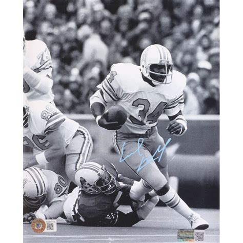 Earl Campbell Signed Oilers 8x10 Photo Beckett Timeless Authentic