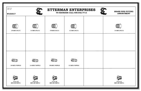 Brass Fitting Assortments Etterman Enterprises