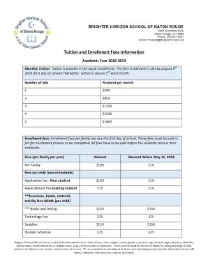 Fillable Online BHS Enrollment Agreement Docx Fax Email Print PdfFiller