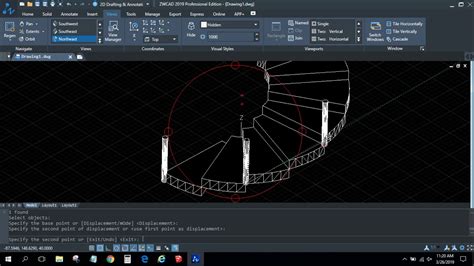 Tutorial CAD Membuat Tangga Putar Dengan ZW Cad YouTube