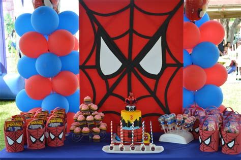 Spider Man Theme Birthday Party Spiderman Birthday Party Decorations