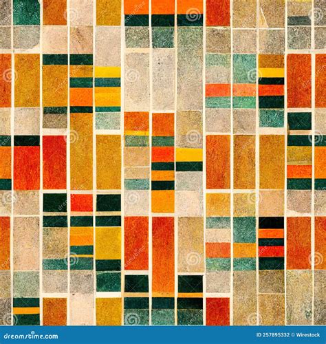 Seamless Art Deco Style Design Geometric Seamless Pattern Earthy Colors