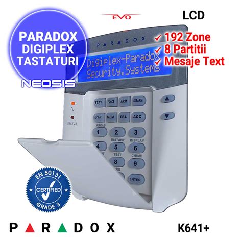 Paradox Digiplex K Tastatura Lcd Neosis Ro