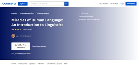 Best Online Linguistics Courses