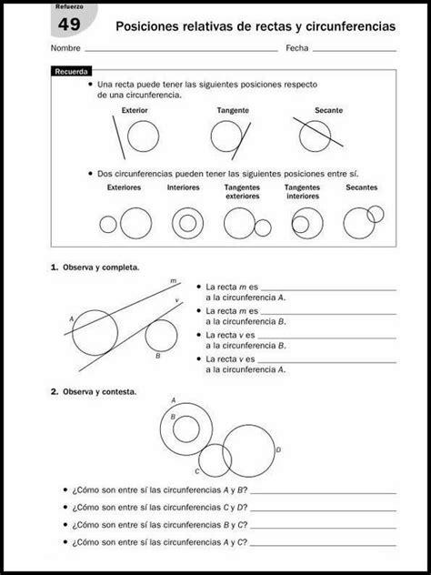 11 Años 6 Educacion Primaria Refuerzoejercicios De Matematicas