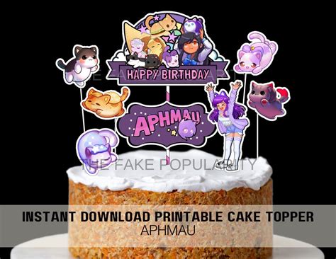 Printable Aphmau Cake Topper Aphmau Centerpiece Aphmau Etsy De