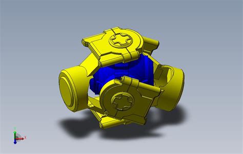 万向节联轴器机构模型3d图纸solidworks设计solidworks 2007模型图纸免费下载 懒石网