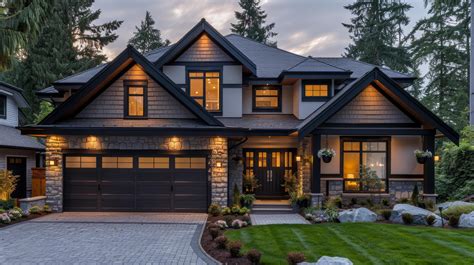 AI generated Suburban Mansion With Abundant Windows and Landscaping