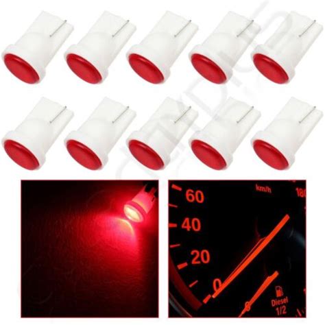 10X RED T10 168 194 COB LED INSTRUMENT PANEL DASHBOARD GAUGE CLUSTER