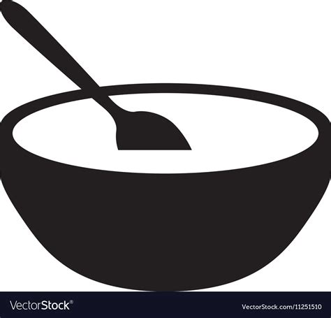 Soup Bowl Icon Image Royalty Free Vector Image