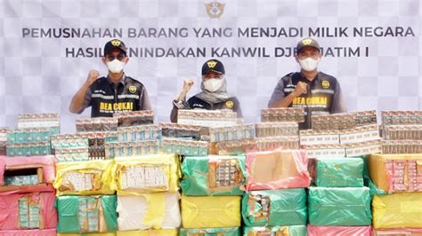 Bea Cukai Musnahkan Barang Ilegal Hasil Penindakan Dengan Modus Kiriman