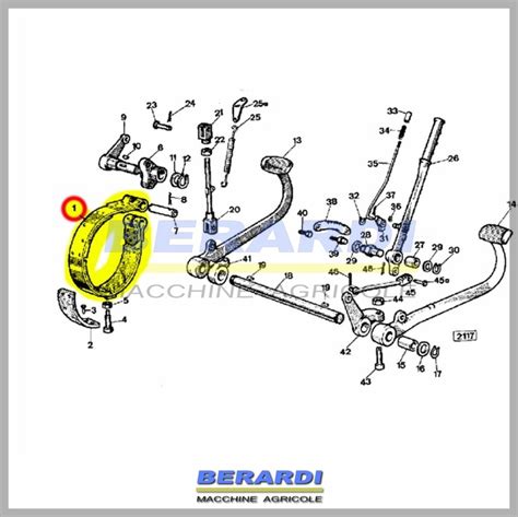 973340M92 NASTRO FRENO LANDINI C 4000 SPECIAL BERARDI MACCHINE AGRICOLE