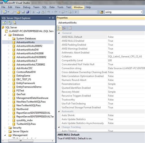 Object Explorer Sql Server