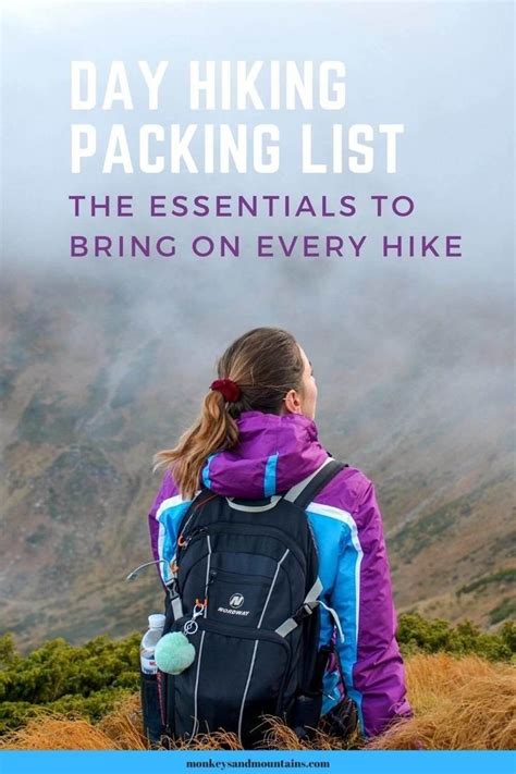 Day Hiking Packing List The Essentials To Bring On Every Hike Hiking