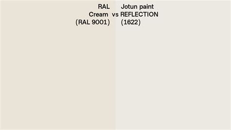 Ral Cream Ral Vs Jotun Paint Reflection Side By Side