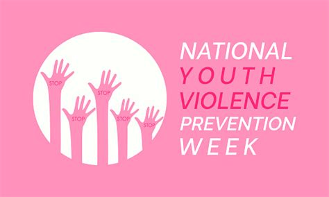 National Youth Violence Prevention Week Observed Every Year Of April 22 To April 26 Vector