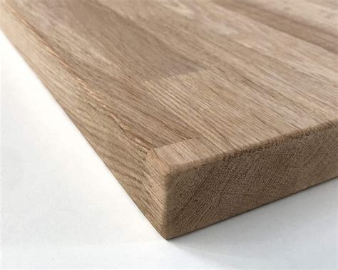 Tablero De Madera Maciza De Roble Alistonado Natural Sin Barniz