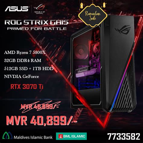 Asus Rog Strix Ga Dk Amd Ryzen X Gb Ram Gb Ssd Tb Hdd