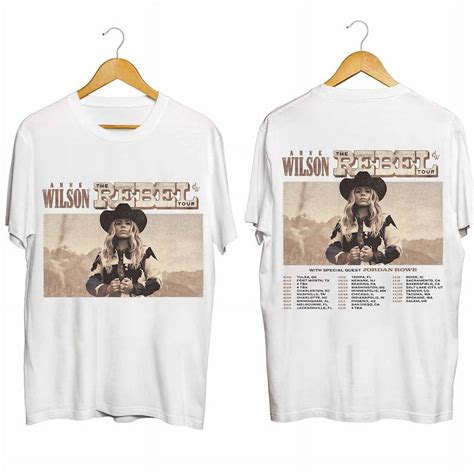 CiEN01081 2SIDE UNISEX T SHIRT Anne Wilson The Rebel Tour 2024 Shirt