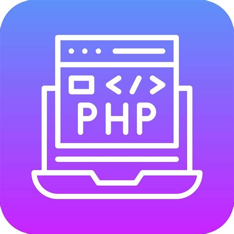 Ilustração Do ícone Do Vetor De Codificação Do Php Do Iconset De Codificação E Desenvolvimento