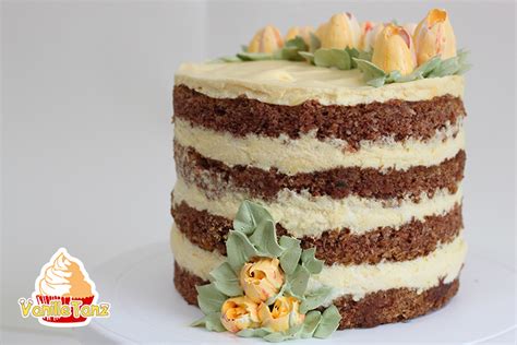 Naked Karottentorte Mit Orangencreme VanilleTanz