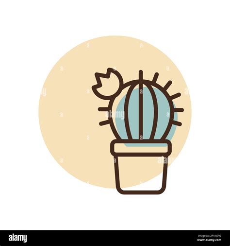 Cactus Outline Icon Workspace Sign Graph Symbol For Your Web Site