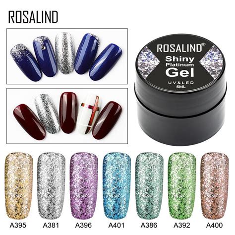 Buy Rosalind Gel Nail Polish Shiny Platinum Nails Art For Manicure Poly