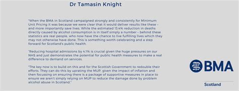 Bma Scotland On Twitter Minimum Unit Pricing Came Into Effect Five