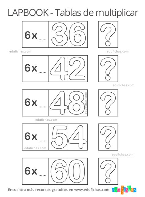 Tabla Del Fichas Ejercicios Aprender A Multiplicar Gratis