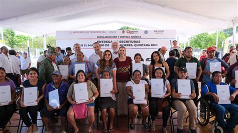 Mara Lezama Lleva Justicia Social A Familias De Isla Mujeres Con La