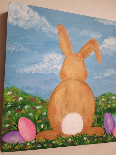 Happy Easter Wood Sign Wall Sign Wall Decor Bunny Decor Easter Decor