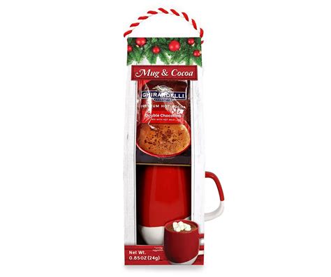 Ghirardelli Double Chocolate Hot Cocoa Mug Set Big Lots