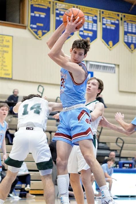 Vertical Of The Hanover Central And Whiting Competing During A High