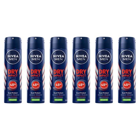 Nivea Men Deep Dry Impact Anti Perspirant Deodorant Spray X Ml