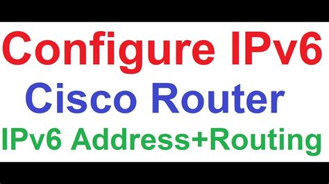 How To Configure Ipv6 Address On Cisco Router Ipv6 Static Routing Default Route Loopback Interface